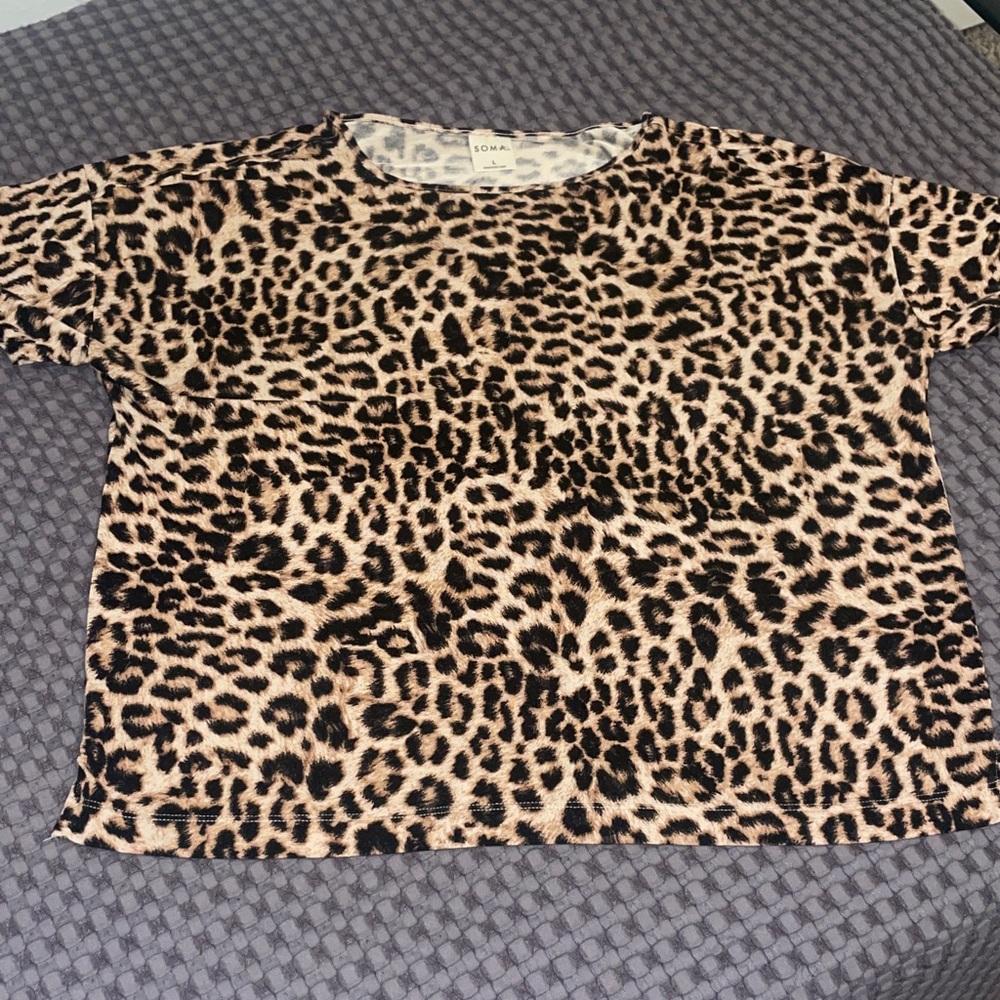 SOMA Leopard Print Shirt